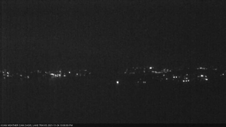Lake Travis webcam, November 24, 2021 10:00 PM CT