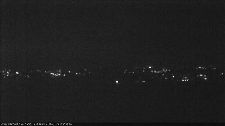 Lake Travis webcam, November 24, 2021 10:45 PM CT