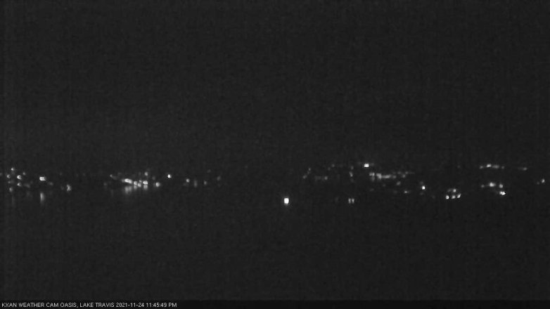 Lake Travis webcam, November 24, 2021 11:45 PM CT