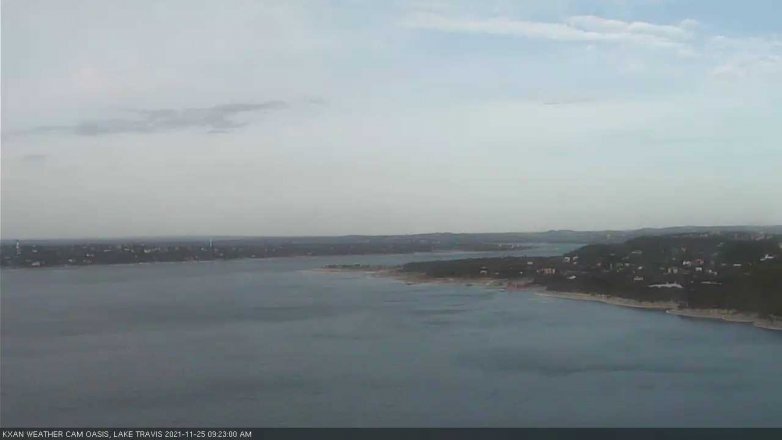 Lake Travis webcam, November 25, 2021 9:25 AM CT