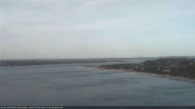 Lake Travis webcam, November 25, 2021 9:45 AM CT
