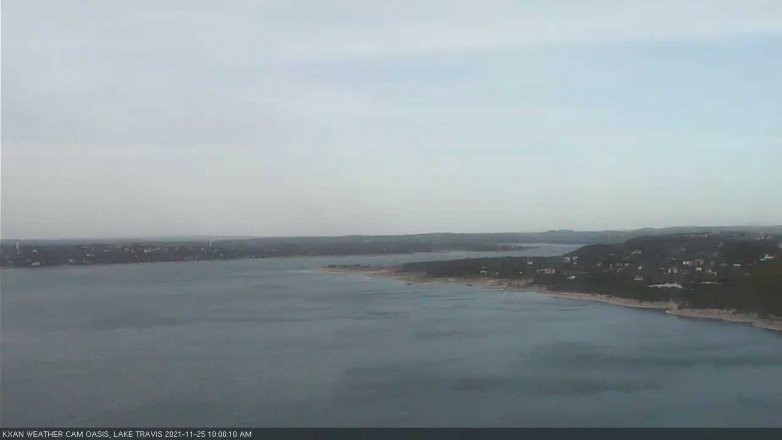 Lake Travis webcam, November 25, 2021 10:00 AM CT