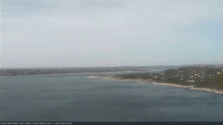 Lake Travis webcam, November 25, 2021 12:00 PM CT