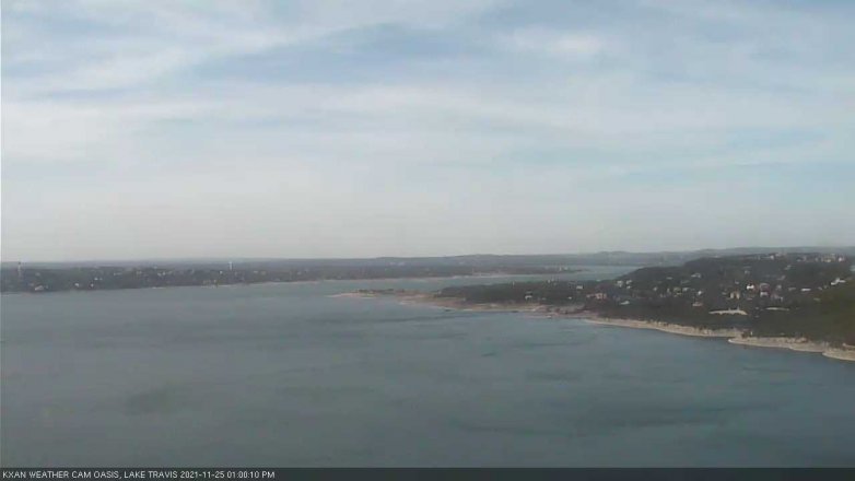Lake Travis webcam, November 25, 2021 1:00 PM CT