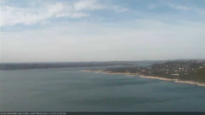 Lake Travis webcam, November 25, 2021 1:25 PM CT