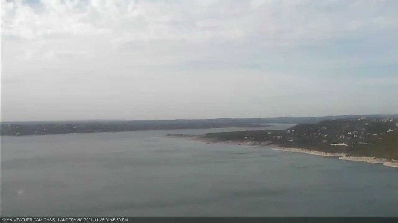 Lake Travis webcam, November 25, 2021 1:45 PM CT