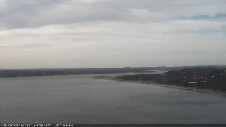 Lake Travis webcam, November 25, 2021 3:00 PM CT