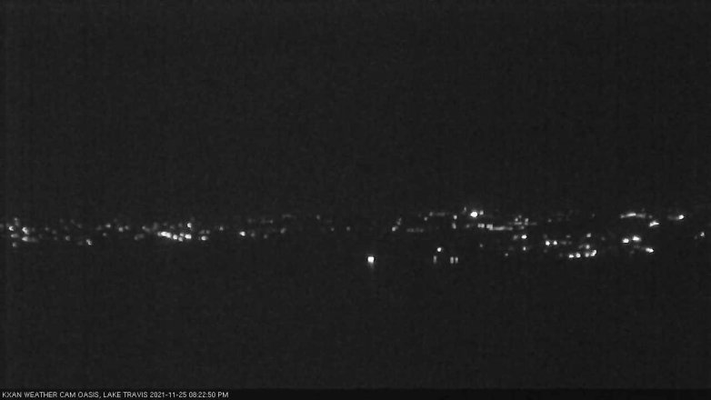 Lake Travis webcam, November 25, 2021 8:25 PM CT