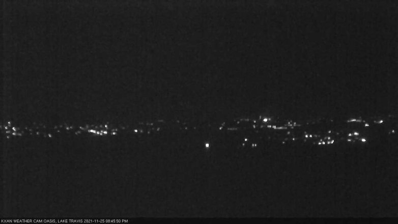 Lake Travis webcam, November 25, 2021 8:45 PM CT