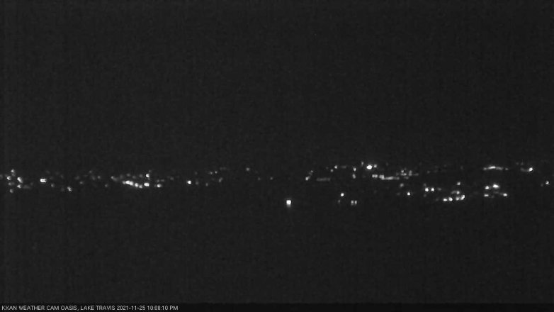 Lake Travis webcam, November 25, 2021 10:00 PM CT