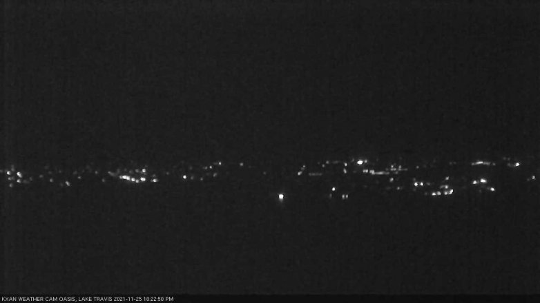 Lake Travis webcam, November 25, 2021 10:25 PM CT
