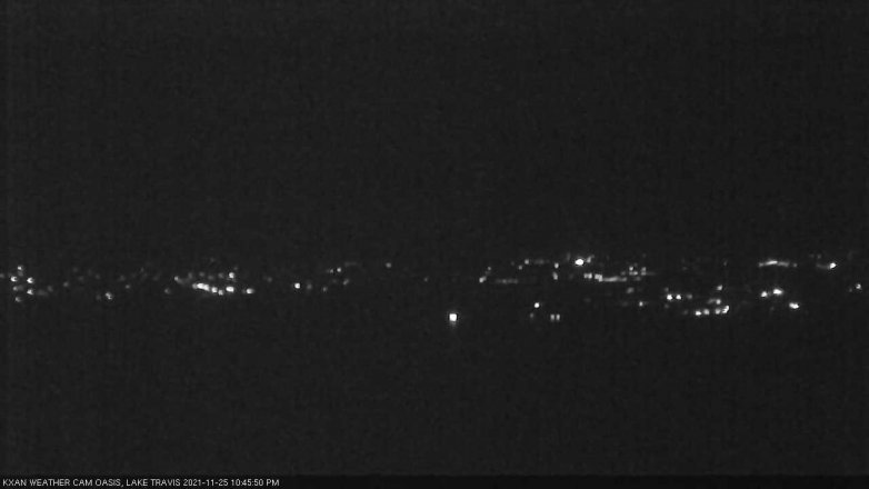 Lake Travis webcam, November 25, 2021 10:45 PM CT