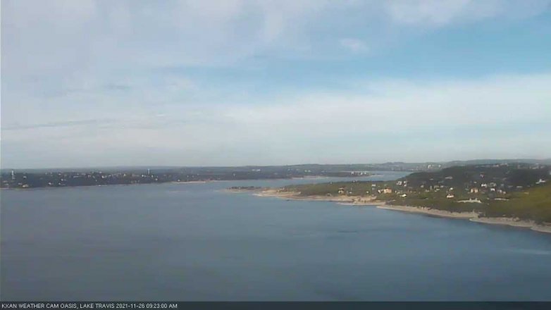 Lake Travis webcam, November 26, 2021 9:25 AM CT
