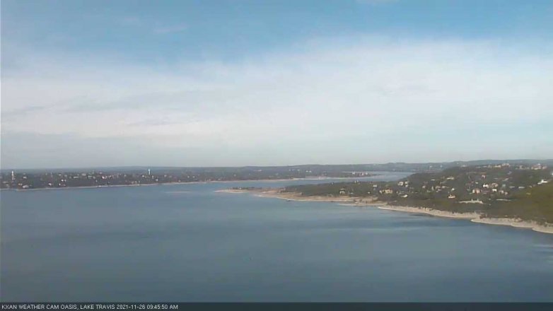 Lake Travis webcam, November 26, 2021 9:45 AM CT
