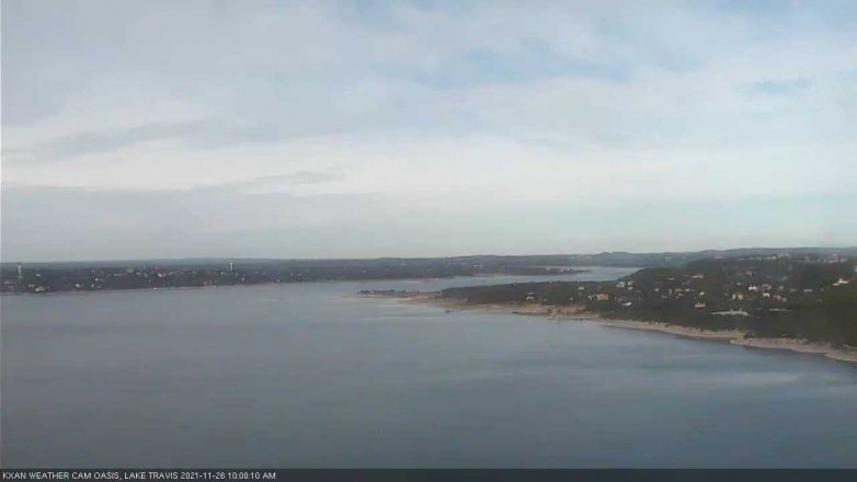 Lake Travis webcam, November 26, 2021 10:00 AM CT