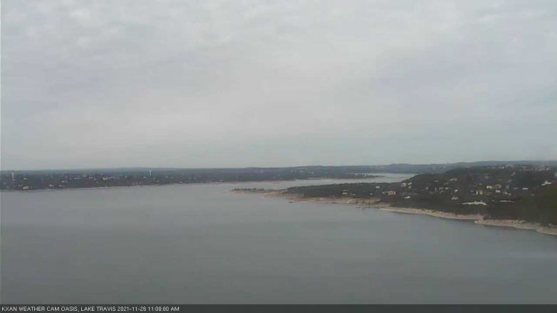 Lake Travis webcam, November 26, 2021 11:00 AM CT