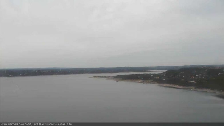 Lake Travis webcam, November 26, 2021 2:00 PM CT