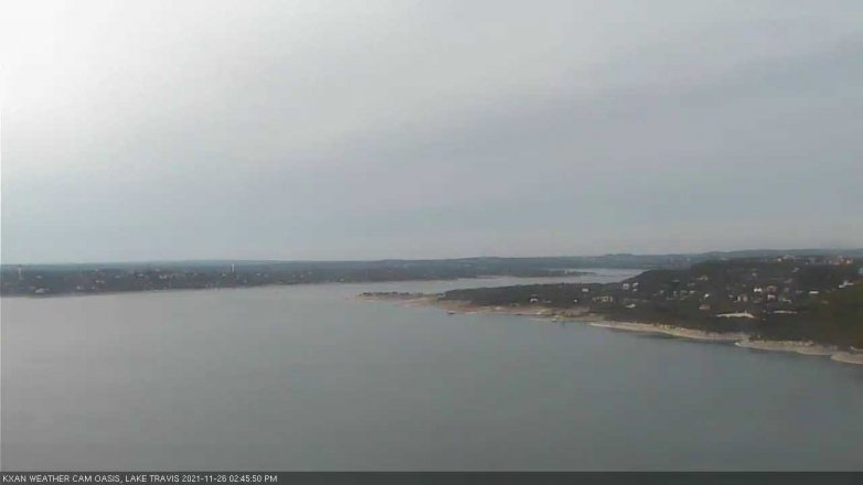 Lake Travis webcam, November 26, 2021 2:45 PM CT
