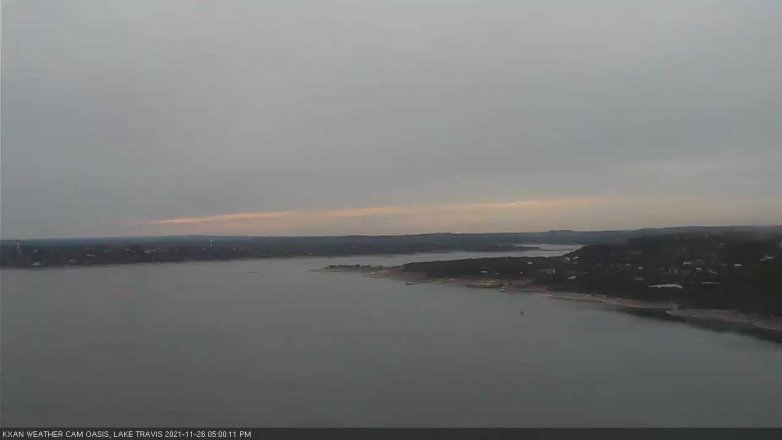 Lake Travis webcam, November 26, 2021 5:00 PM CT