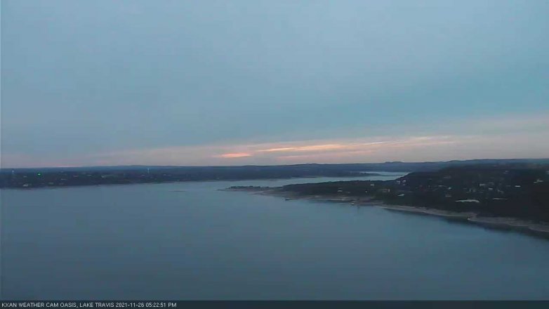 Lake Travis webcam, November 26, 2021 5:25 PM CT