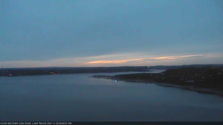Lake Travis webcam, November 26, 2021 5:45 PM CT