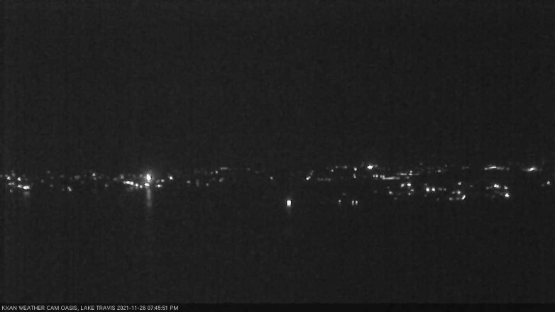 Lake Travis webcam, November 26, 2021 7:45 PM CT