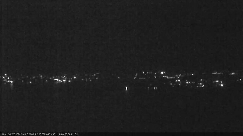 Lake Travis webcam, November 26, 2021 8:00 PM CT