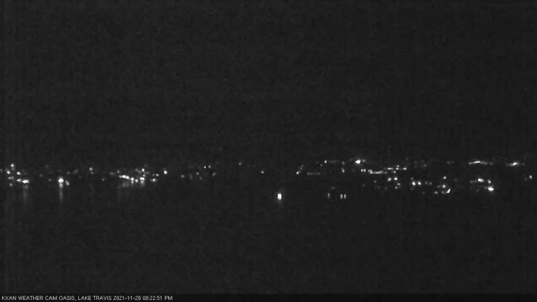 Lake Travis webcam, November 26, 2021 8:25 PM CT