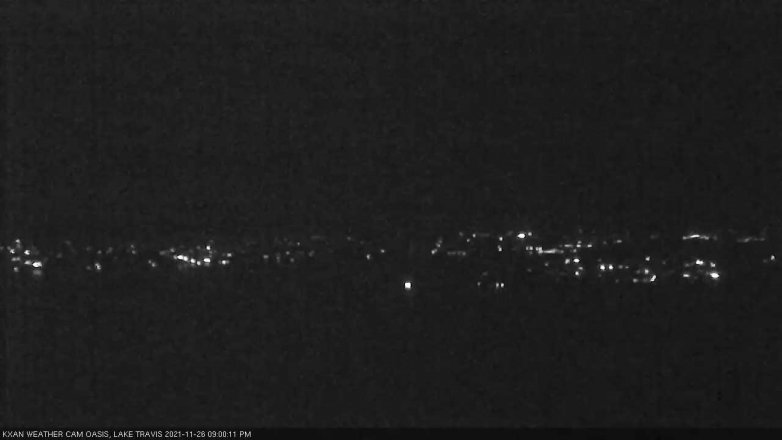 Lake Travis webcam, November 26, 2021 9:00 PM CT
