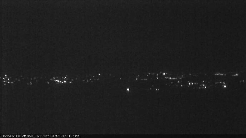 Lake Travis webcam, November 26, 2021 10:45 PM CT
