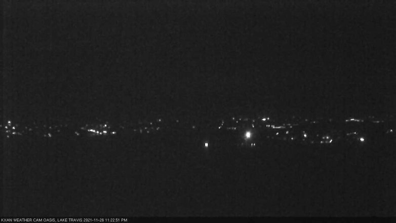 Lake Travis webcam, November 26, 2021 11:25 PM CT