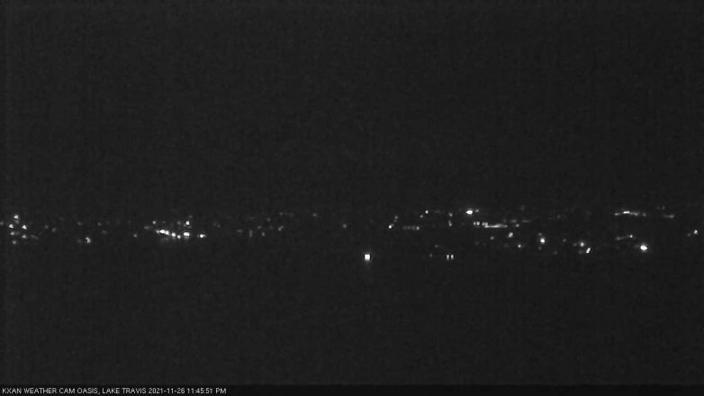 Lake Travis webcam, November 26, 2021 11:45 PM CT