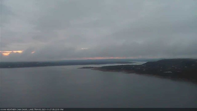 Lake Travis webcam, November 27, 2021 5:25 PM CT