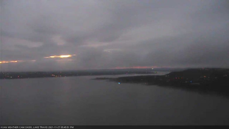 Lake Travis webcam, November 27, 2021 5:45 PM CT