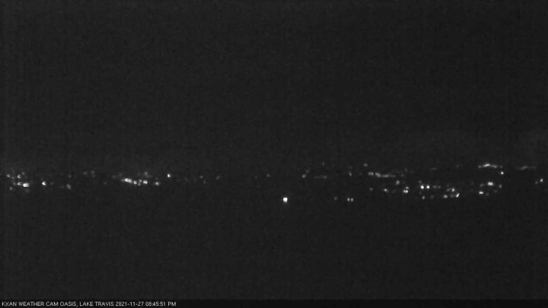 Lake Travis webcam, November 27, 2021 8:45 PM CT