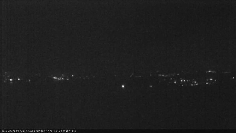 Lake Travis webcam, November 27, 2021 9:45 PM CT