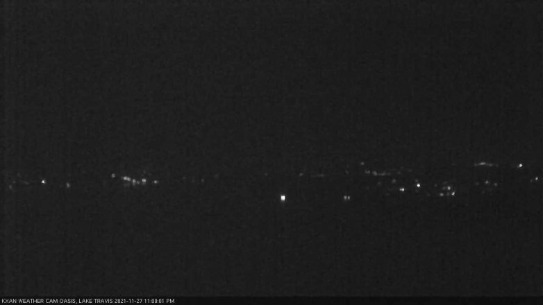 Lake Travis webcam, November 27, 2021 11:00 PM CT