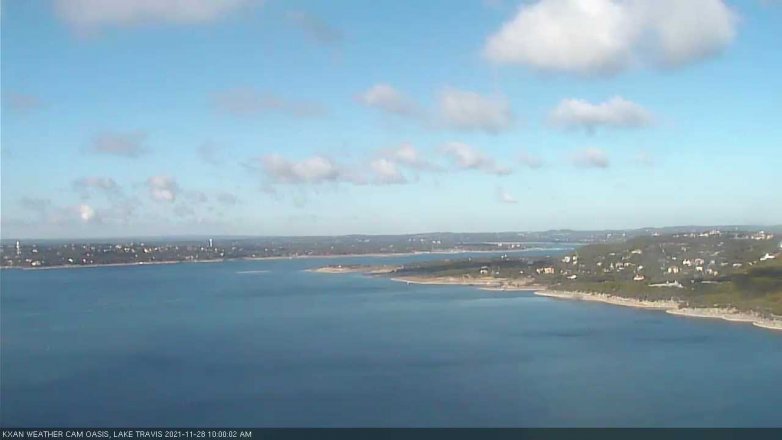Lake Travis webcam, November 28, 2021 10:00 AM CT