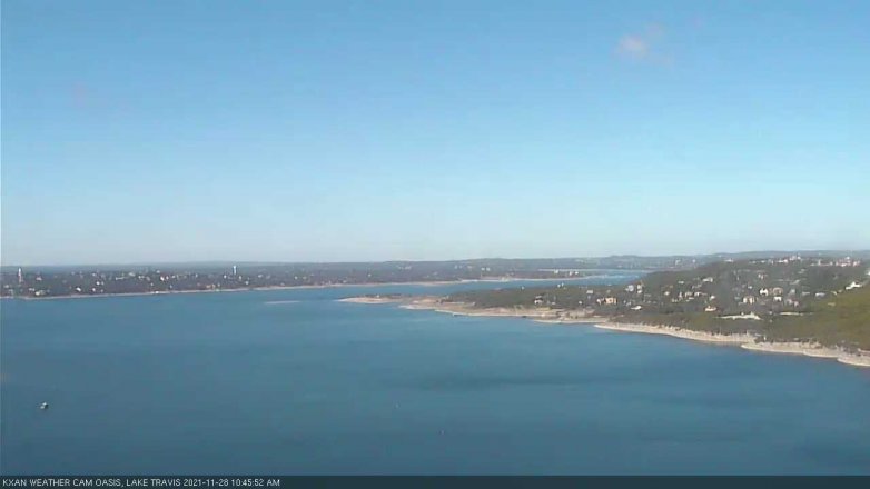 Lake Travis webcam, November 28, 2021 10:45 AM CT