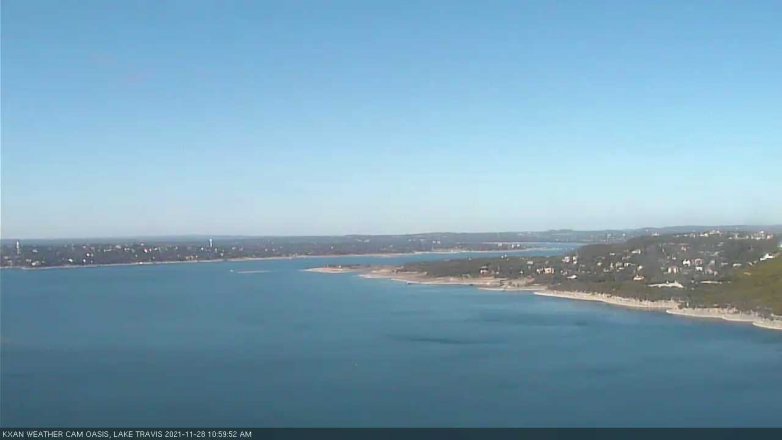 Lake Travis webcam, November 28, 2021 11:00 AM CT