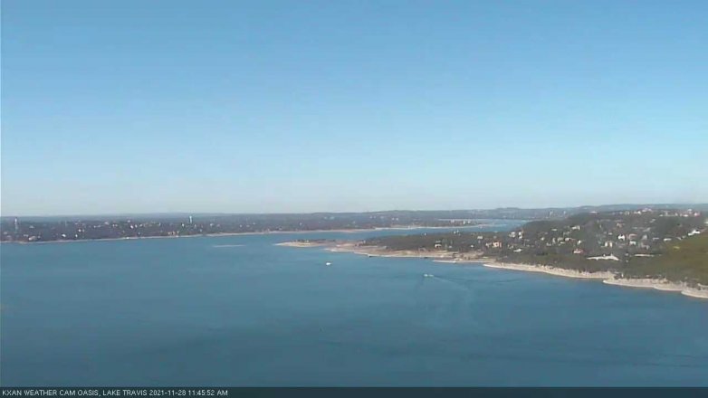 Lake Travis webcam, November 28, 2021 11:45 AM CT