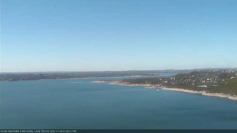 Lake Travis webcam, November 28, 2021 1:00 PM CT