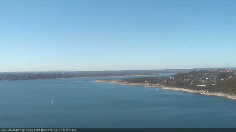 Lake Travis webcam, November 28, 2021 1:25 PM CT