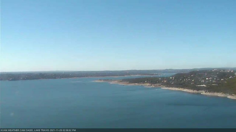 Lake Travis webcam, November 28, 2021 2:00 PM CT
