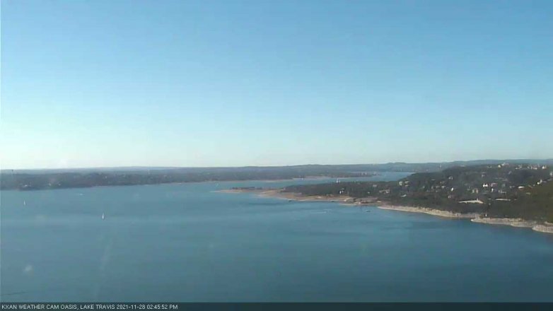 Lake Travis webcam, November 28, 2021 2:45 PM CT