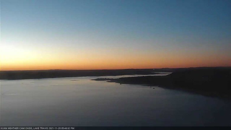 Lake Travis webcam, November 28, 2021 5:45 PM CT