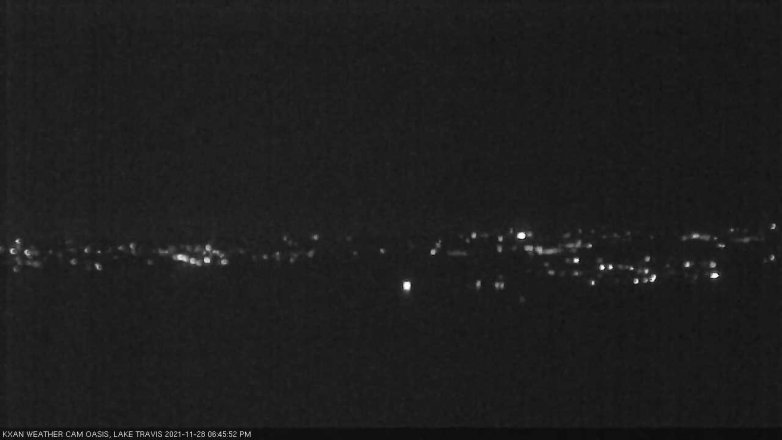 Lake Travis webcam, November 28, 2021 6:45 PM CT