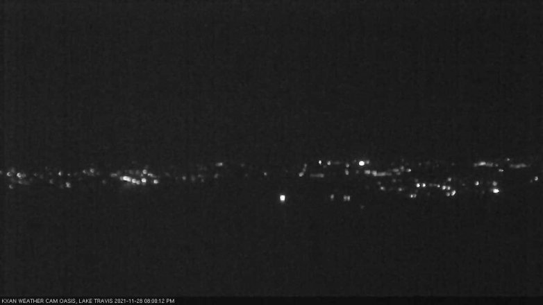 Lake Travis webcam, November 28, 2021 8:00 PM CT