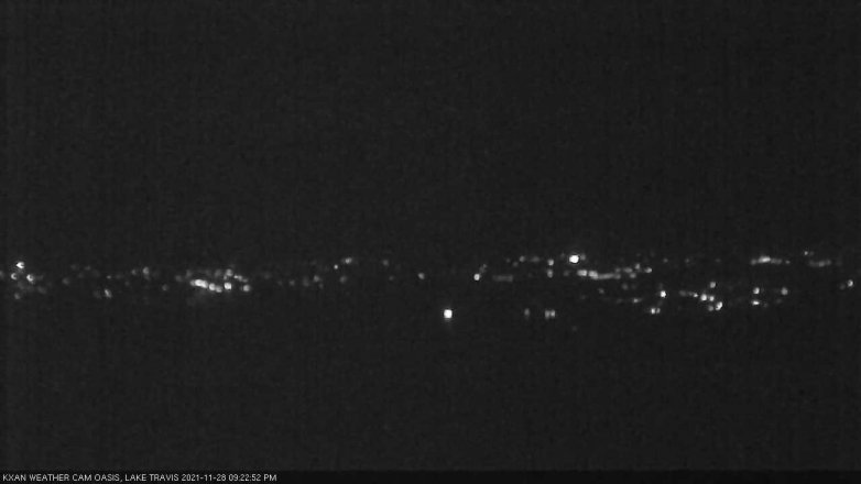 Lake Travis webcam, November 28, 2021 9:25 PM CT