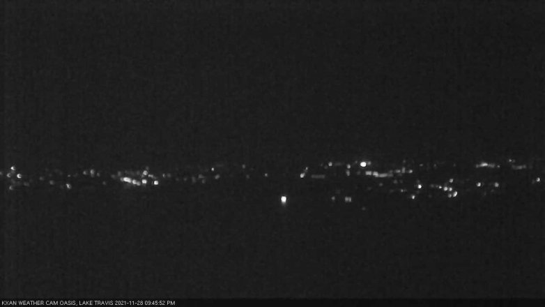 Lake Travis webcam, November 28, 2021 9:45 PM CT